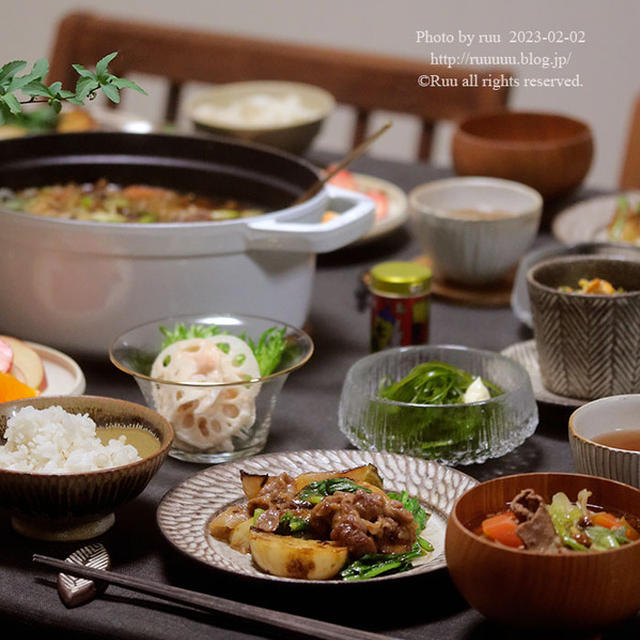 【献立】芋煮と、かぶと豚肉の味噌炒めと、節電と、節電。～おかんと電気代と～