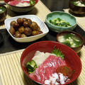 丼ものに感謝＾＾　海鮮丼の晩ごはん