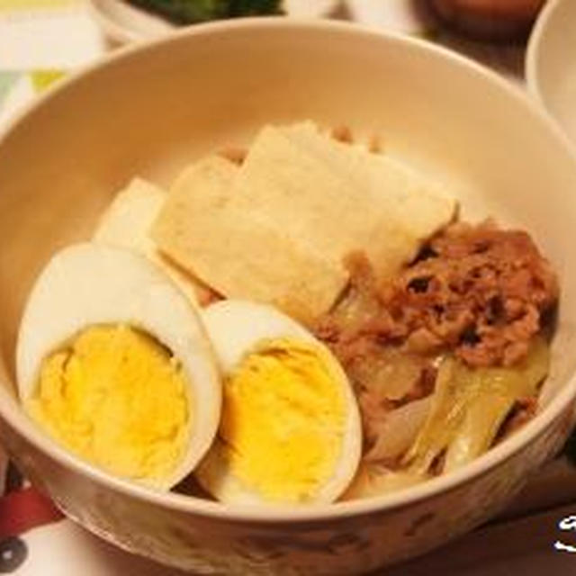 すき家　牛丼の具で肉豆腐