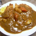 揚げたてカツとバーモントカレー