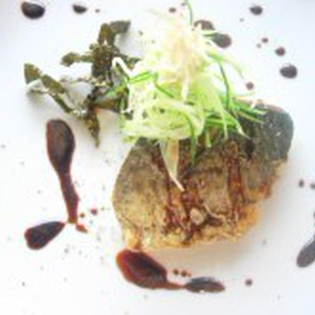 昆布じめサバのソテー★バルサミコソース