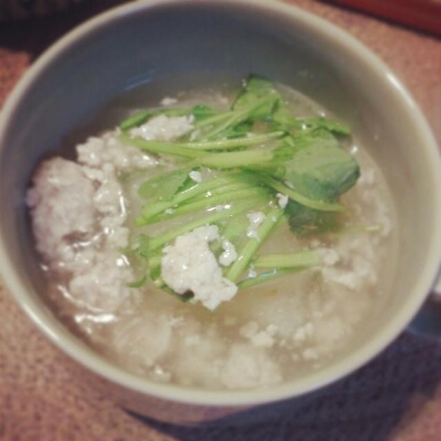 冬瓜鶏そぼろ餡掛け