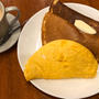 自由が丘　花きゃべつ　モーニングパンケーキ　パンケーキとドリンクで495円　もちもち食感にハマる