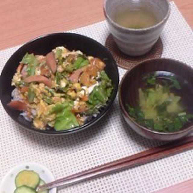 きゃべ玉どんぶり♪