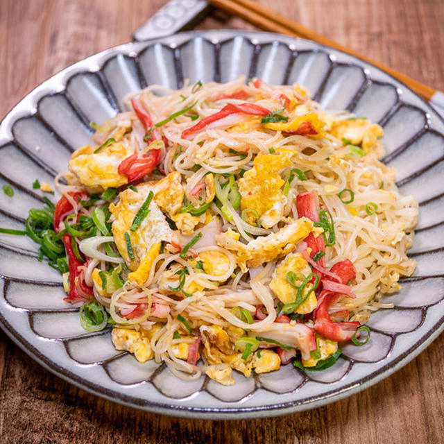 やっぱり素麺にはこれ「カニカマ素麺炒め」&「最近の食卓はこんな感じです」