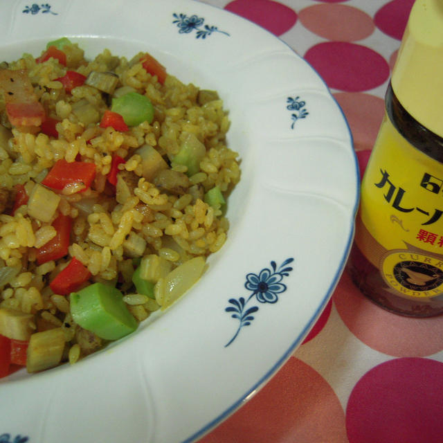 シャキシャキ彩りカレーチャーハン・GABANスパイスモニター