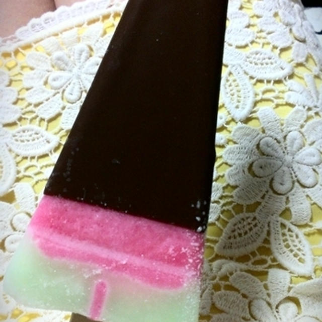 チョコかけちゃったスイカバー☆