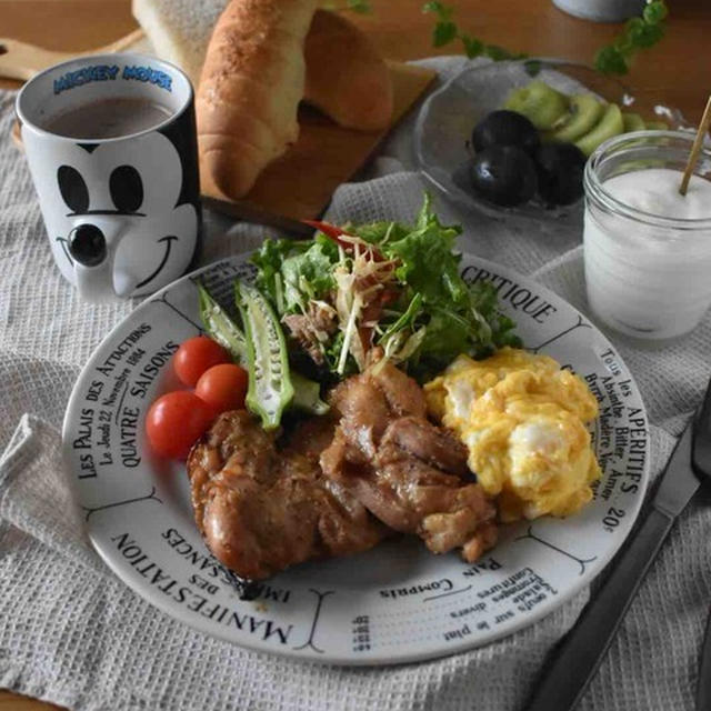 テスト当日朝ごはんと試合後の晩ごはん。