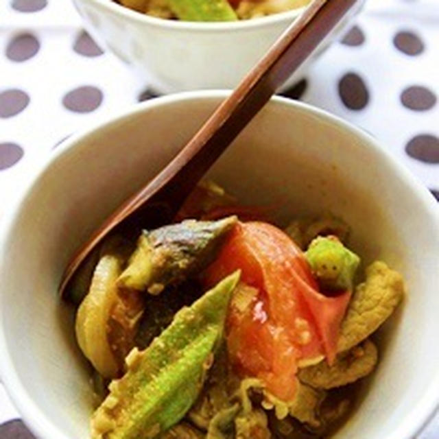 たっぷり野菜の和風カレー粉煮
