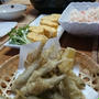 鮎の天ぷらの夕食と今日のお弁当