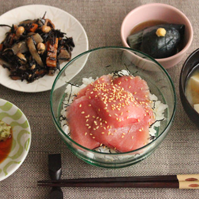 簡単！作り置きでスピード定食！まぐろ丼編