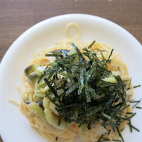 茄子とエリンギのたらこパスタ