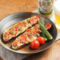 鯖缶となすのチーズ焼き