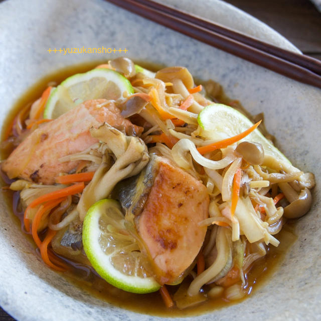 鮭の南蛮漬け＊子どもも食べやすい秋のおかず・かぼすレシピ