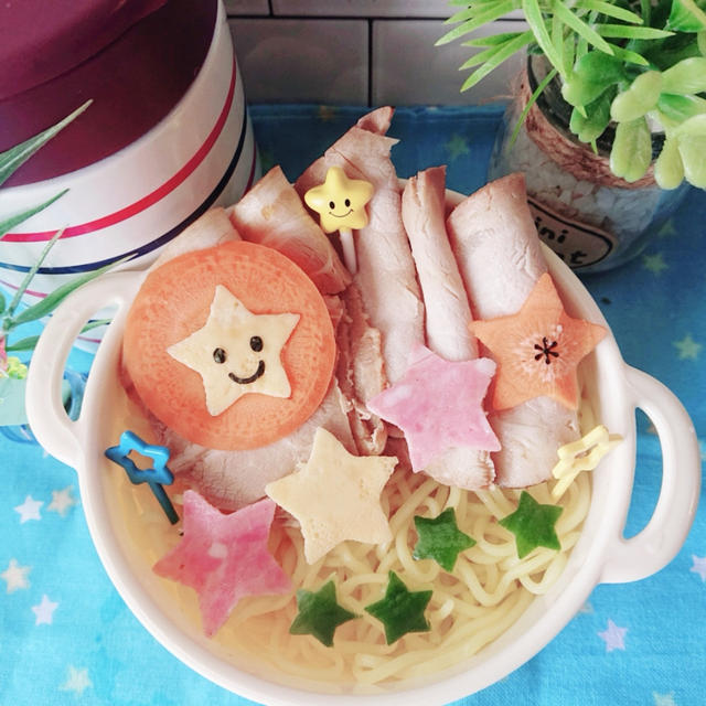 七夕☆冷やしラーメン弁当〖デコ弁〗