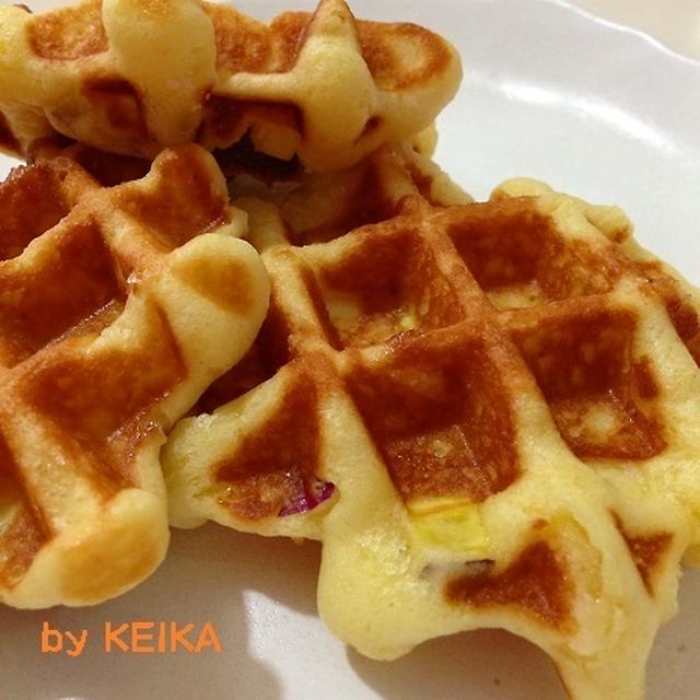 ホットケーキミックスでサツマイモワッフル By Keikaさん レシピブログ 料理ブログのレシピ満載
