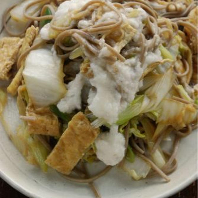 とろろトロトロすき焼き蕎麦