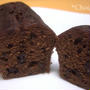 ダブルチョコパウンドケーキ　と　今日のこと
