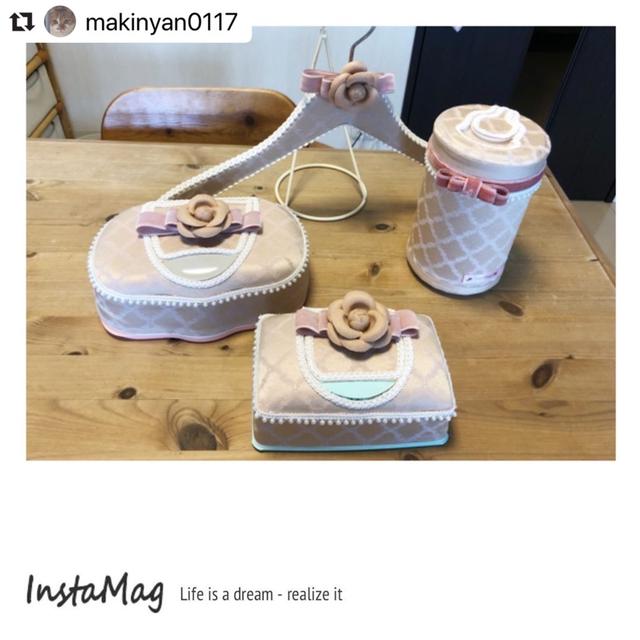 滋賀県makinyan0117さまのカフェミナージュ︎認定通信講座作品♡つやつやピンクのモ...