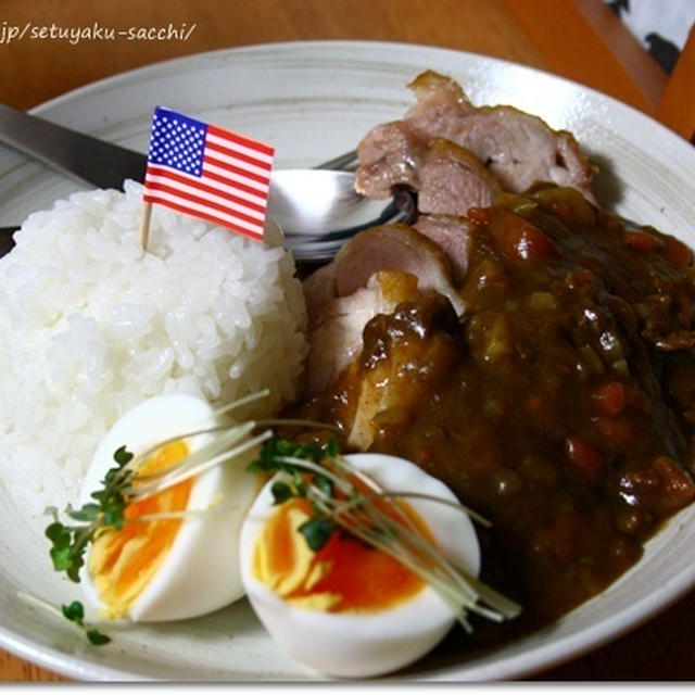 レトルトでも出来る！親子チキン☆カレー(*´∀｀*)