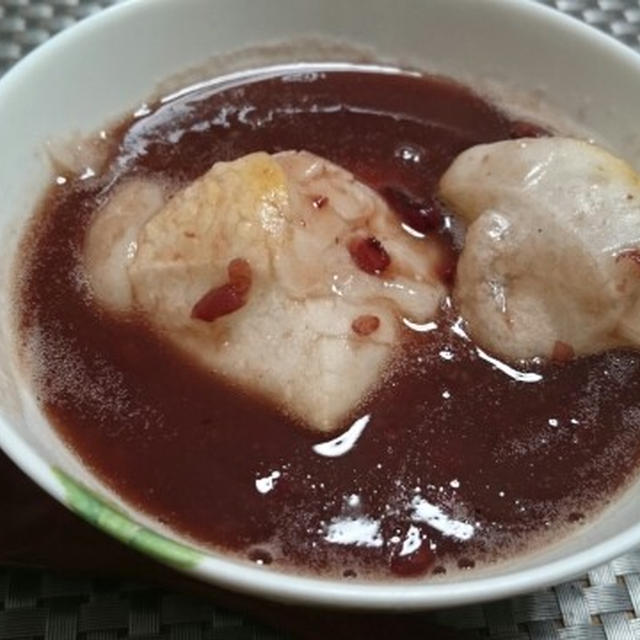 鏡開き 粒あんなのでぜんざい