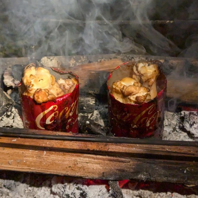 【たけだバーベキュー】コーラ缶で作る！チキンコーク缶炊き！