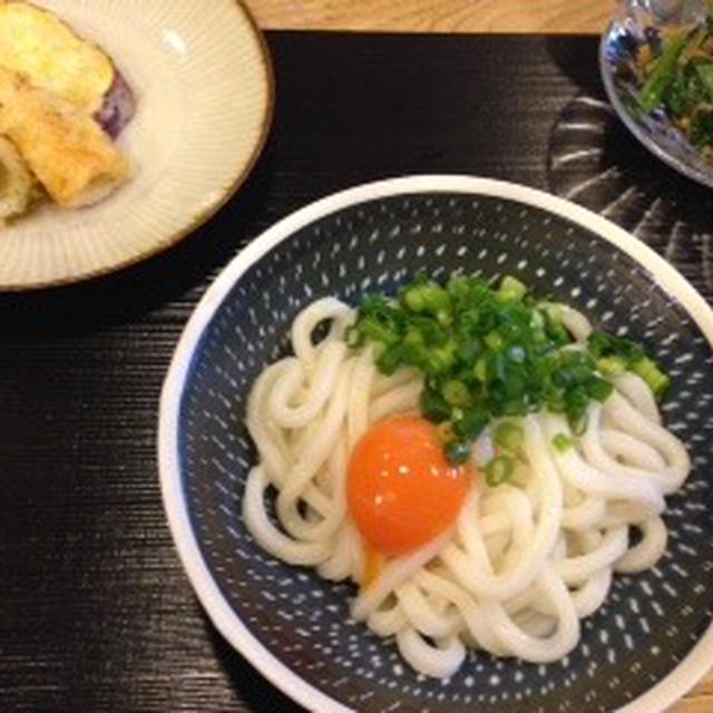 ぶっかけうどんと天ぷらと