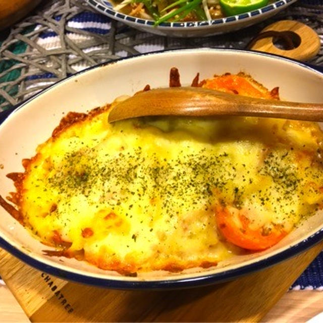 recipe☆ポテサラとトマトのチーズグリル