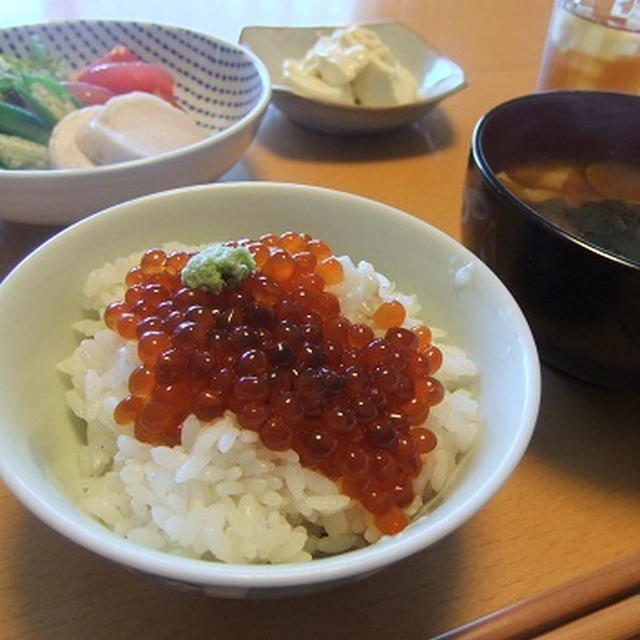 今年初。いくらの醤油漬け