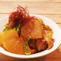 レンジで時短！韓国風　大根と鶏のピリ辛コチュジャン煮