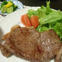 お夕飯◆栗のポタージュと近江牛ステーキ