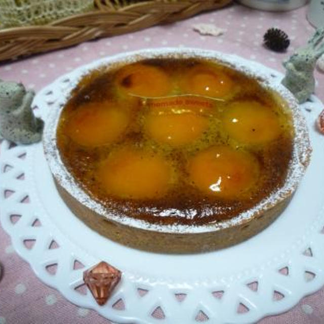 アールグレイの香りいっぱい、アプリコットタルト作りました！