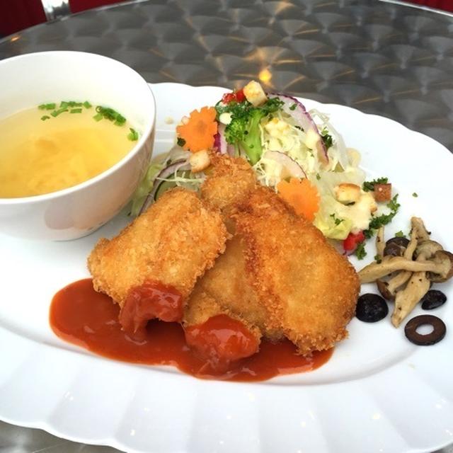 新しいお皿でLunch作り⋅◡⋅﻿