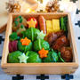 クリスマスツリーのお弁当＊野沢菜のおむすびで