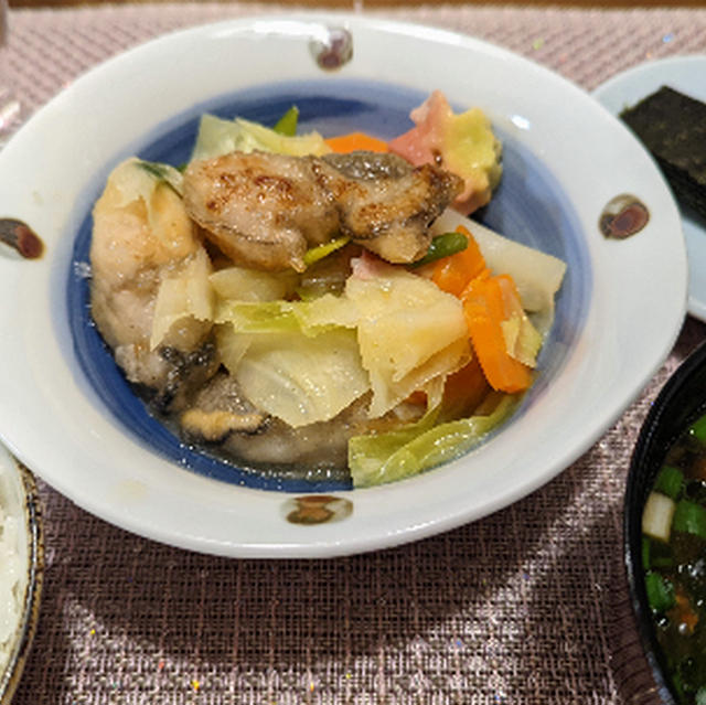 牡蠣と野菜の含め煮