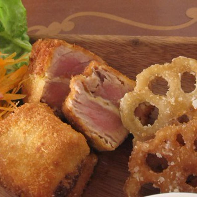 ささっと！マグロのチーズ挟みカツとレンコンのから揚げ