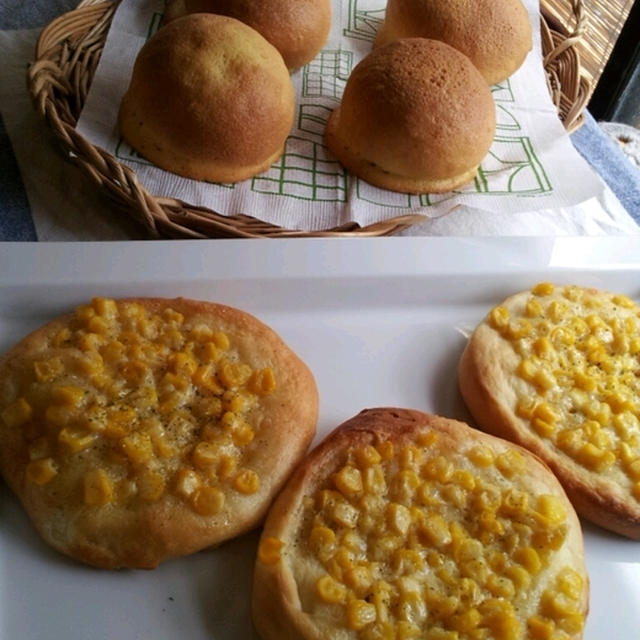 スイートブールとコーンぱん