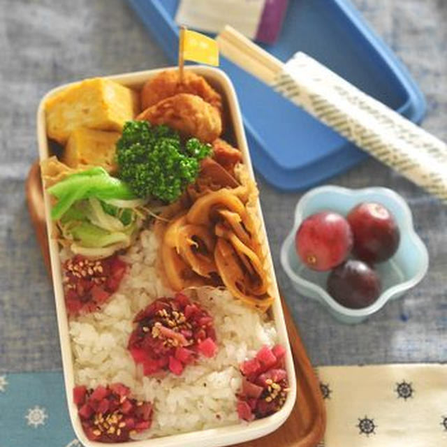 ママ弁「刻み梅ごはんのお弁当」