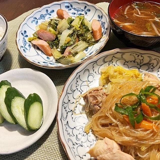 嬉しいお届け物～＆鶏肉と白菜の春雨煮