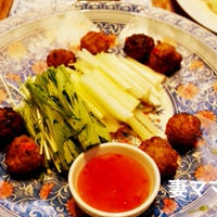 タイム入り「エスニックミートボール」♪ Meatballs with Herb