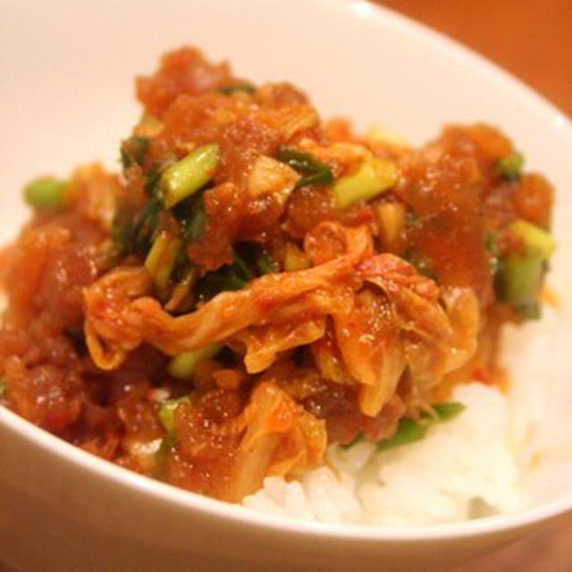 丼同好会・・・ねぎとろキムチ丼