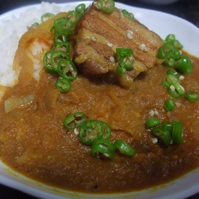 ■レシピ「とろり豚煮の味噌カレー」