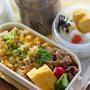 元気組は適当チャーハン弁当｜娘は消化の良いもので弁当