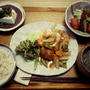揚げない酢豚定食☆晩ごはん