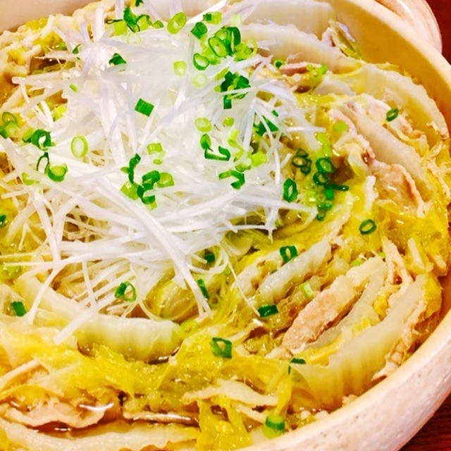 豚バラと白菜のミルフィーユ鍋