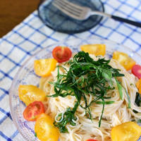 スパイスで夏の時短料理！！【素麺で、梅ポン酢冷製パスタ】