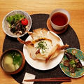 豚肉と白菜、トマトチーズの重ね蒸し焼き♪