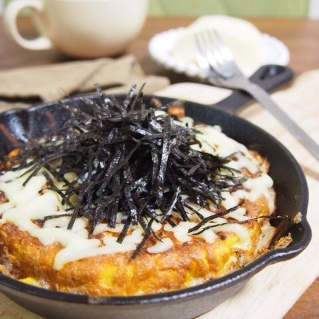 【掲載のお知らせ】相性バツグン♡明太ジャガポテのスパニュッシュオムレツ〜刻み海苔のせ〜♡と朝活】
