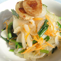 鶏のピリ辛パン粉焼きと帆立の野菜炒め☆