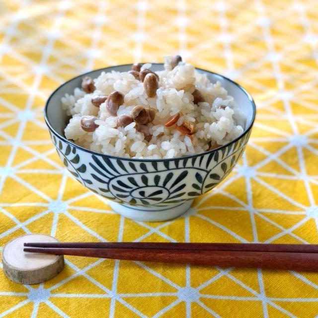 節分の豆で炊き込みご飯☆3歳児以下の子も食べられます！